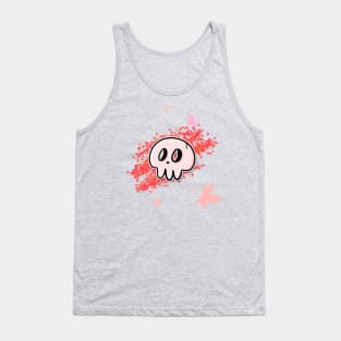 Cute pink skulls Tank Top